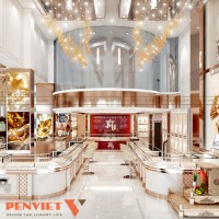 Thiết kế tiệm vàng Tú Uyên 108m2 tại Nam Định 